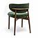 Zinea Forest Green Performance Textured Velvet Dining Chair by TOV Furniture