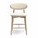 Zinea Cream Performance Textured Velvet Counter Stool by TOV Furniture