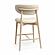 Zinea Cream Performance Textured Velvet Counter Stool by TOV Furniture