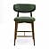 Zinea Forest Green Performance Textured Velvet Counter Stool by TOV Furniture