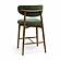 Zinea Forest Green Performance Textured Velvet Counter Stool by TOV Furniture