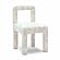 Hazel Cream Patterned Jacquard Dining Chair by TOV Furniture