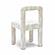 Hazel Cream Patterned Jacquard Dining Chair by TOV Furniture