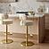 Primrose Cream Textured Performance Fabric Adjustable Stool by TOV Furniture