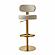 Primrose Cream Textured Performance Fabric Adjustable Stool by TOV Furniture