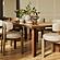 Oani Walnut and Glass Long Dining Table by TOV Furniture