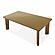 Oani Walnut and Glass Long Dining Table by TOV Furniture