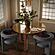 Oani Walnut and Glass Round Dining Table by TOV Furniture