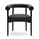 Spara Black Vegan Leather Dining Chair by TOV Furniture
