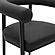 Spara Black Vegan Leather Dining Chair by TOV Furniture