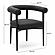 Spara Black Vegan Leather Dining Chair by TOV Furniture