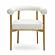 Spara White Vegan Leather Dining Chair by TOV Furniture