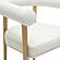 Spara White Vegan Leather Dining Chair by TOV Furniture