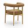 Spara Cognac Vegan Leather Dining Chair by TOV Furniture