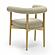 Spara Taupe Vegan Leather Dining Chair by TOV Furniture
