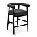 Spara Black Vegan Leather Counter Stool by TOV Furniture
