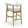 Spara White Vegan Leather Counter Stool by TOV Furniture