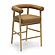 Spara Cognac Vegan Leather Counter Stool by TOV Furniture