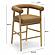 Spara Cognac Vegan Leather Counter Stool by TOV Furniture