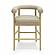 Spara Taupe Vegan Leather Counter Stool by TOV Furniture