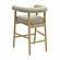 Spara Taupe Vegan Leather Counter Stool by TOV Furniture