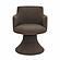 Jeffree Chocolate Brown Performance Boucle Swivel Dining Chair by TOV Furniture