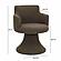 Jeffree Chocolate Brown Performance Boucle Swivel Dining Chair by TOV Furniture