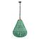 Palani Green Wooden Bead Chandelier by TOV Furniture