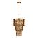 Nirsa Brass Chain Link 3-Tier Chandelier by TOV Furniture