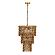 Nirsa Brass Chain Link 3-Tier Chandelier by TOV Furniture
