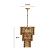 Nirsa Brass Chain Link 3-Tier Chandelier by TOV Furniture