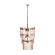 Hampshire Pink Acrylic 3-Tier Chandelier by TOV Furniture