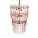Hampshire Pink Acrylic 3-Tier Chandelier by TOV Furniture