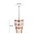 Hampshire Pink Acrylic 3-Tier Chandelier by TOV Furniture