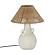 Lalit Natural & White Ceramic Table Lamp by TOV Furniture