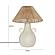 Lalit Natural & White Ceramic Table Lamp by TOV Furniture