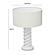 Rapunzel White & Cream Table Lamp by TOV Furniture