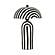 Maiori Black Striped Papier Mache Table Lamp by TOV Furniture