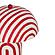 Maiori Red Striped Papier Mache Table Lamp by TOV Furniture
