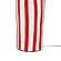 Maiori Red Striped Papier Mache Table Lamp by TOV Furniture
