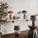 Maiori Red Striped Papier Mache Table Lamp by TOV Furniture