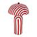 Maiori Red Striped Papier Mache Table Lamp by TOV Furniture