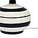 Positano Black Striped Papier Mache Table Lamp by TOV Furniture