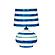 Positano Blue Striped Papier Mache Table Lamp by TOV Furniture