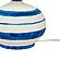 Positano Blue Striped Papier Mache Table Lamp by TOV Furniture