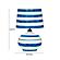 Positano Blue Striped Papier Mache Table Lamp by TOV Furniture