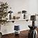 Positano Blue Striped Papier Mache Table Lamp by TOV Furniture