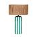 Ravello Green Striped Papier Mache Table Lamp by TOV Furniture