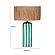 Ravello Green Striped Papier Mache Table Lamp by TOV Furniture