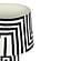 Minori Black Striped Papier Mache Table Lamp by TOV Furniture